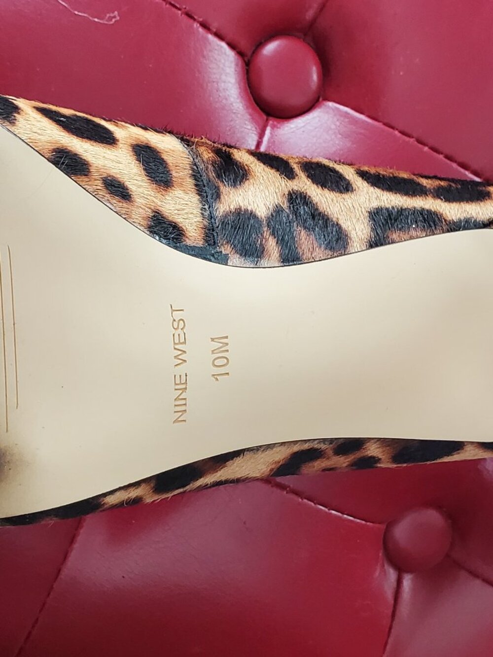 Nine West Leopard Print Pointed-Toe Heels – Size 10M - Picture 4 of 9